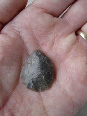Arrowhead - early neolithic found at Church Farm - over 5 thousand years old
